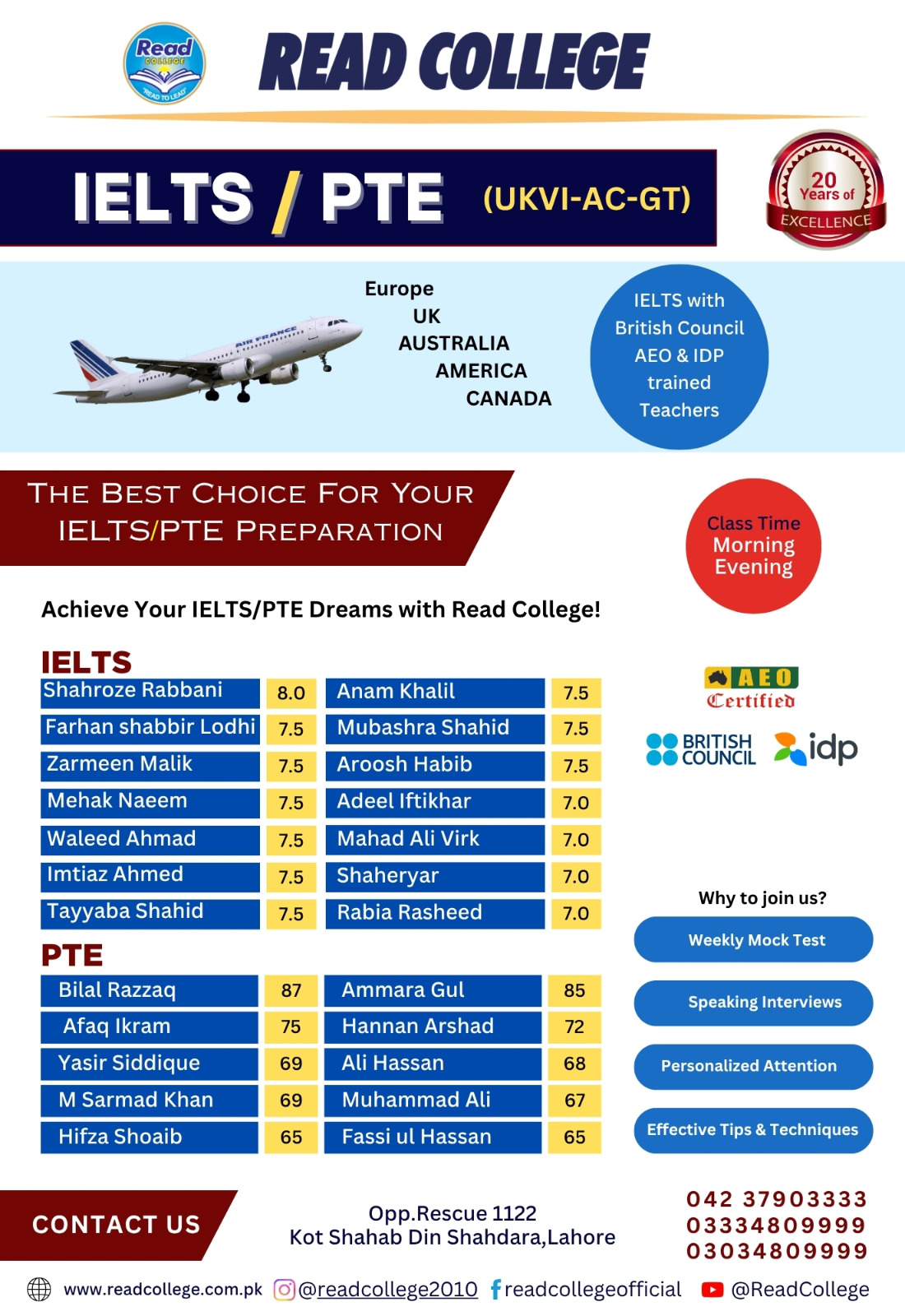 IELTS PTE Excellence Overview